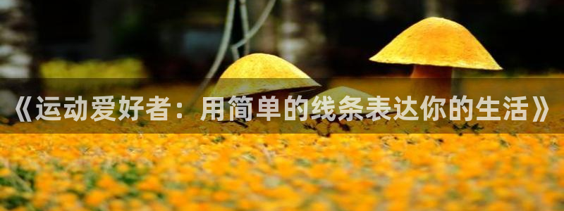 《运动爱好者：用简单的线条表达你的生活》